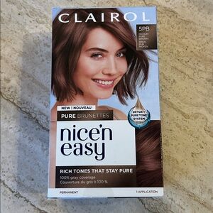 NEW 🆕 Clairol nice’n easy hair color 5PB Medium Pure Brown